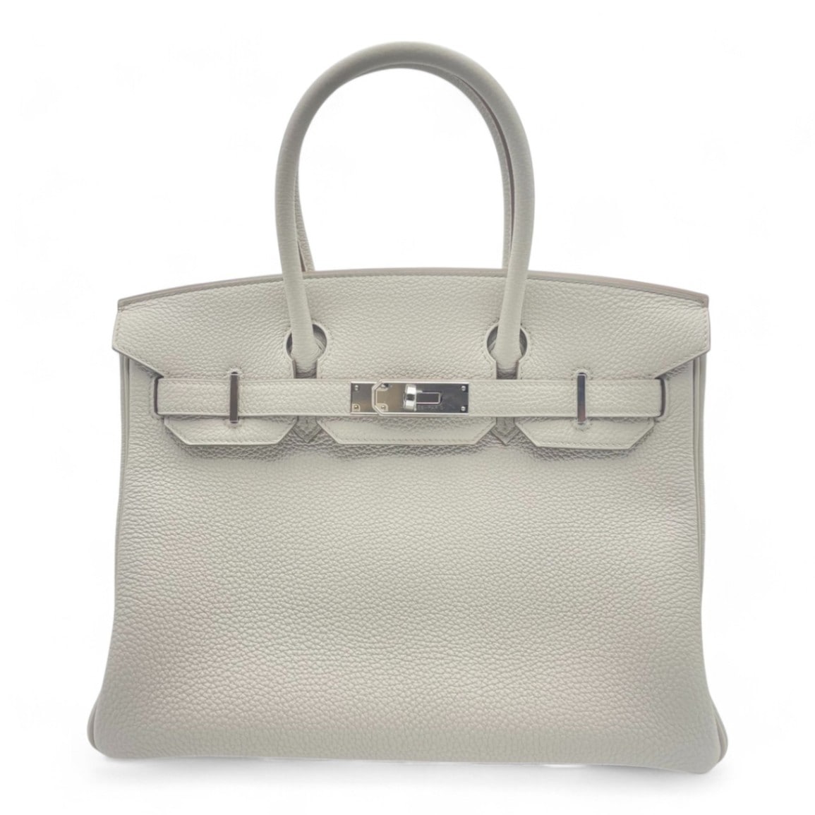 Hermes Birkin 30 Beton Togo Silver Metal Fittings B 조각.