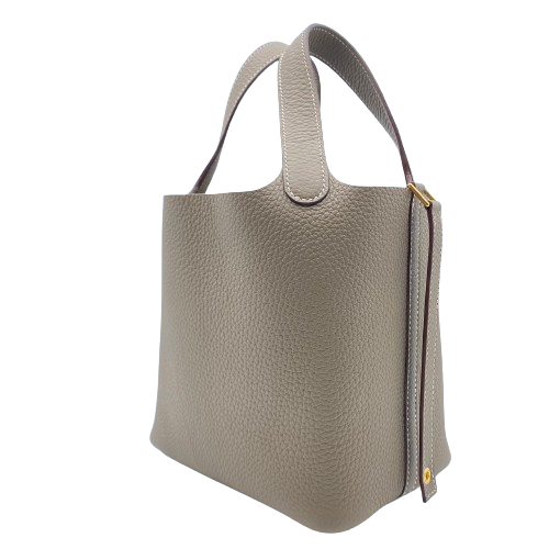Hermes Picotin Lock PM Etoupe Torillon Clemence Gold Hardware B 조각.