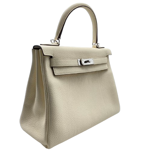 Pre-Owned Hermes Kelly 28 Nata Torillon Clemence Silver Fittings U Engraved