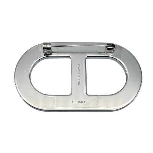 Hermes Chene D 'Ankle Brooch Etane Vaux Epson/Metal