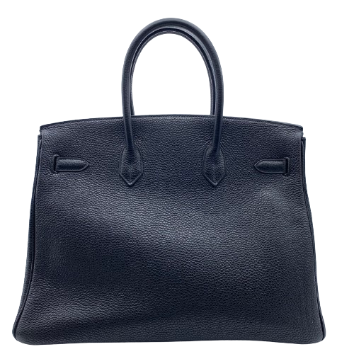 プレオウンド エルメス バーキン35 ノワール トゴ シルバー金具 □I刻印