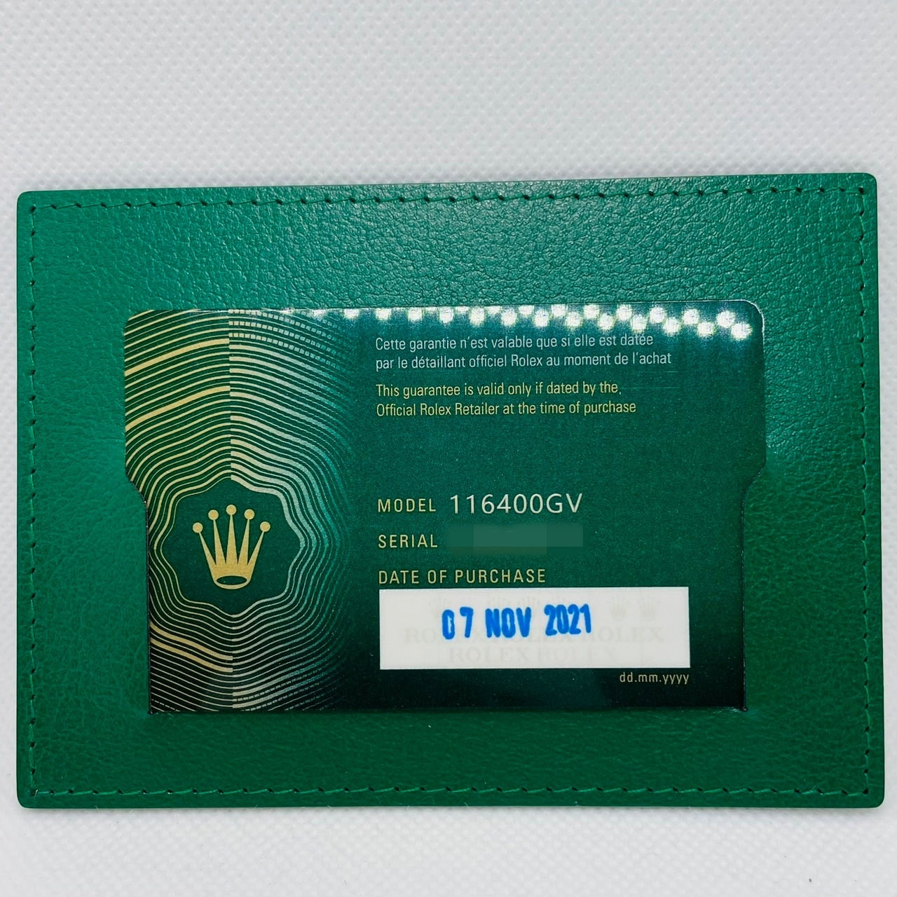롤렉스 밀가우스 116400GV 굴 팔찌 블랙
