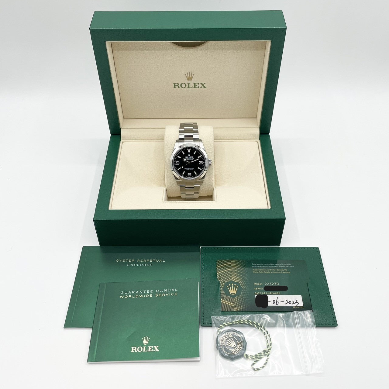 プレオウンド ロレックス エクスプローラー 224270 ブラック 40mm