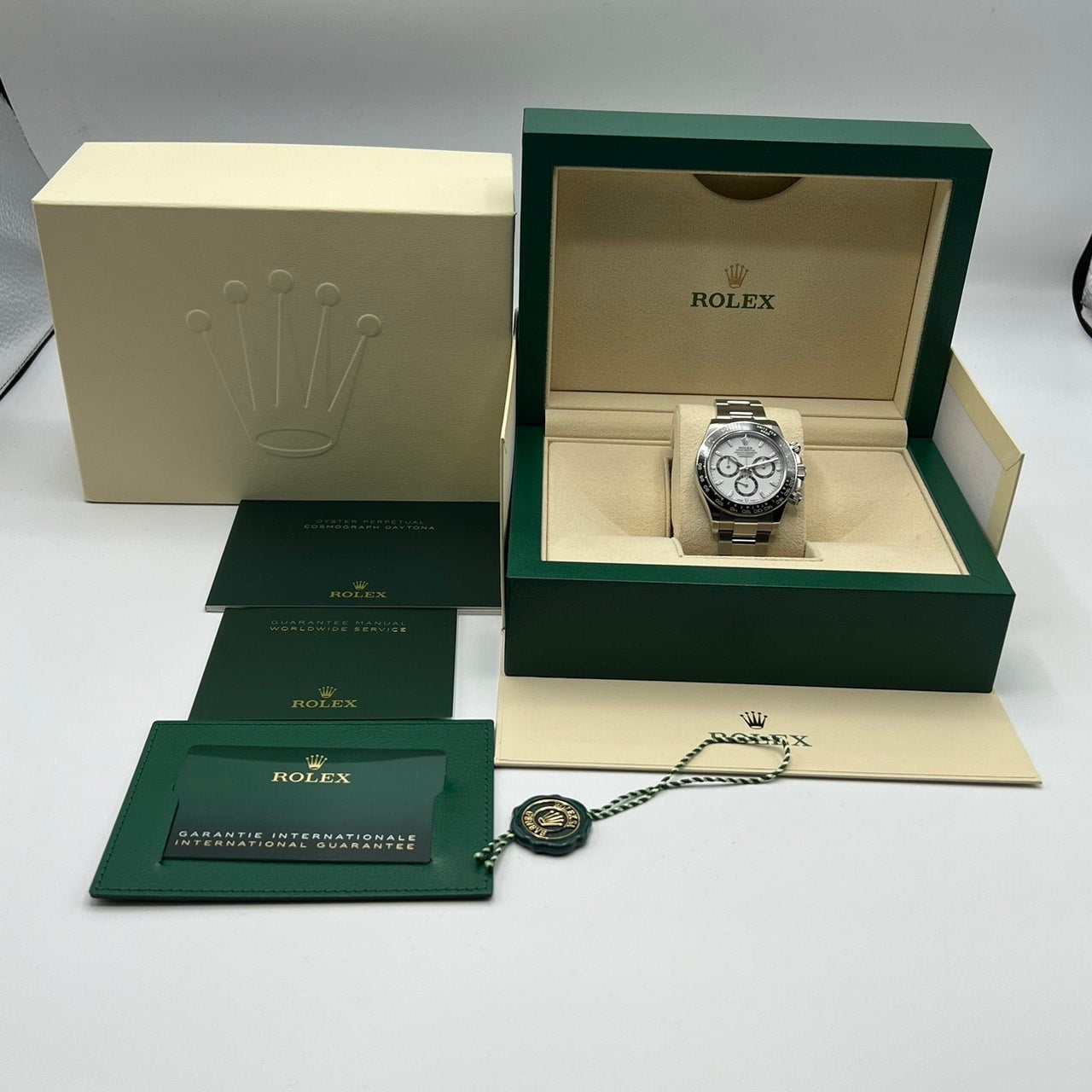 劳力士 Daytona 126500LN 白色 40 毫米不锈钢牡蛎手链