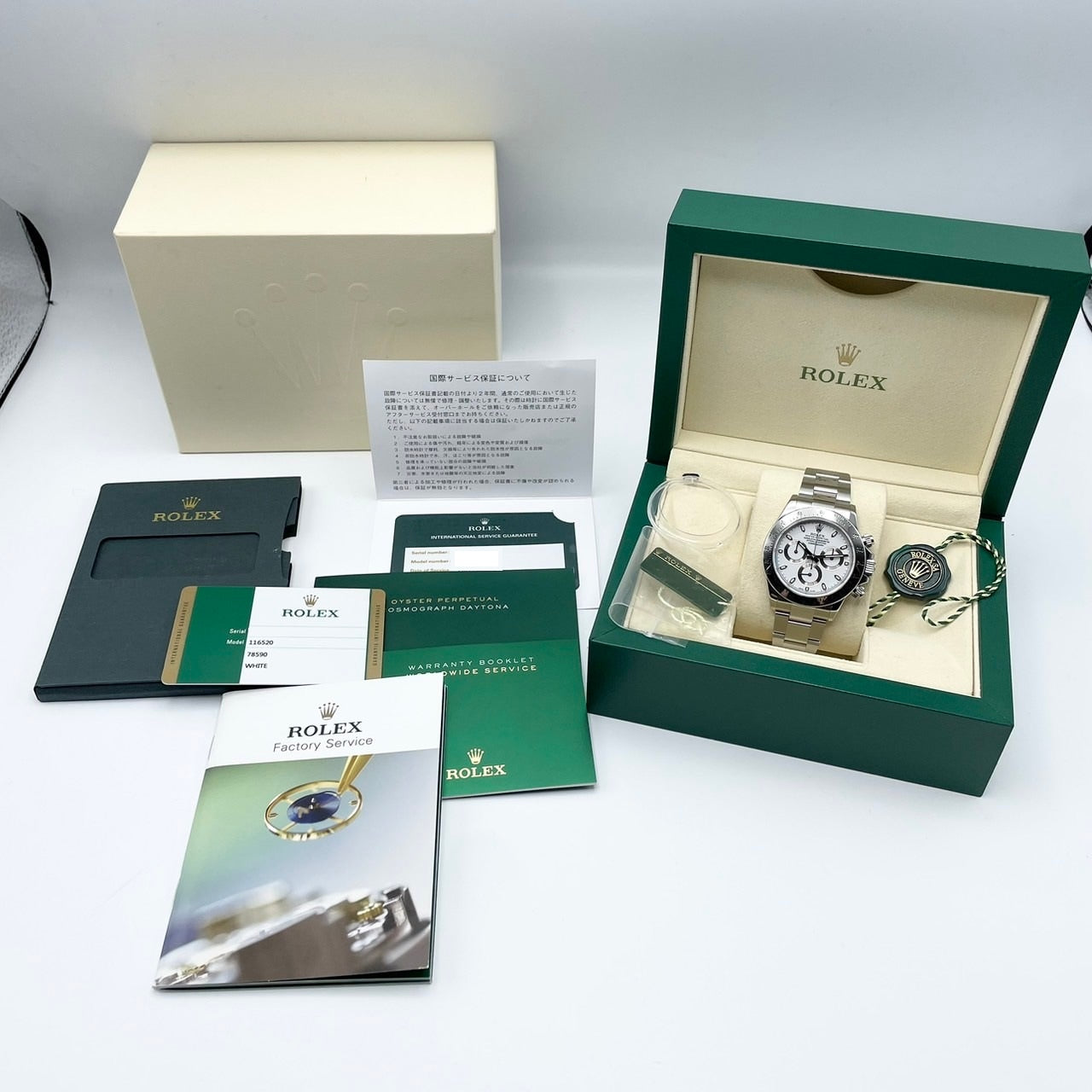 Pre-owned [Mirror buckle! 】Rolex Daytona 116520 White 40mm
