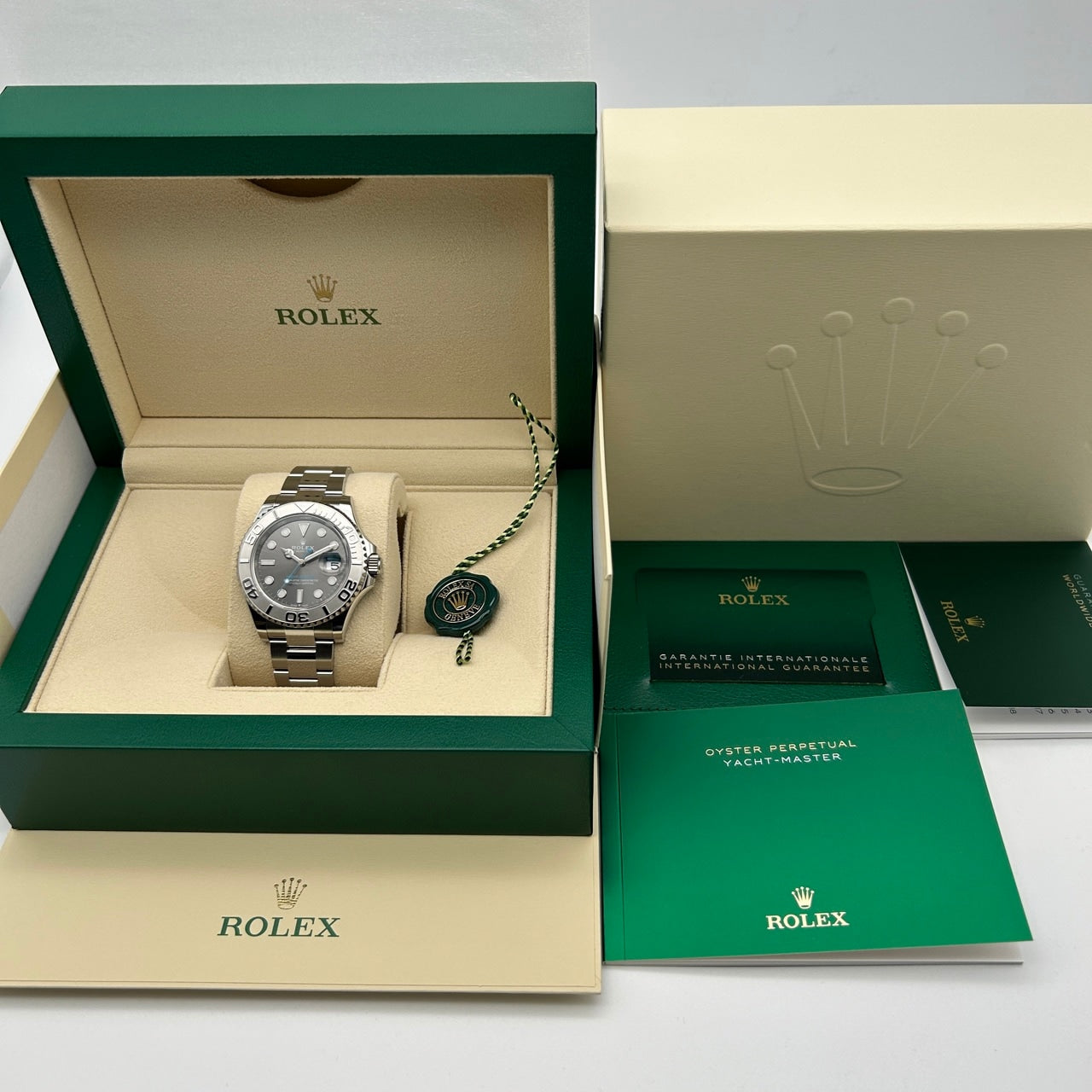 [2024 년 4 월 지불! 】 Yachtmaster 126622 굴 팔찌 다크 로듐 40mm