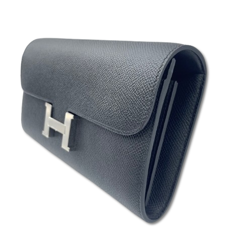 Hermes Constance Tugo Noir Epson Silver Metal Fittings W 새로