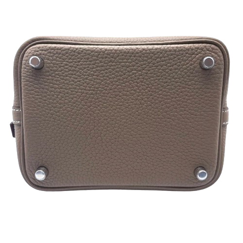Hermes Picotin Lock PM Silver Metal Etoupe 조각 b