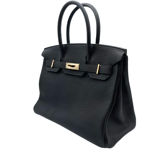 Hermes Birkin 30 누아르 토고 로즈 골드 하드웨어 B 조각