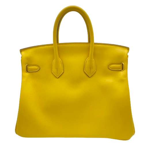 Hermes Birkin 25 Jaune Naples Swift Silver Fittings W 새로