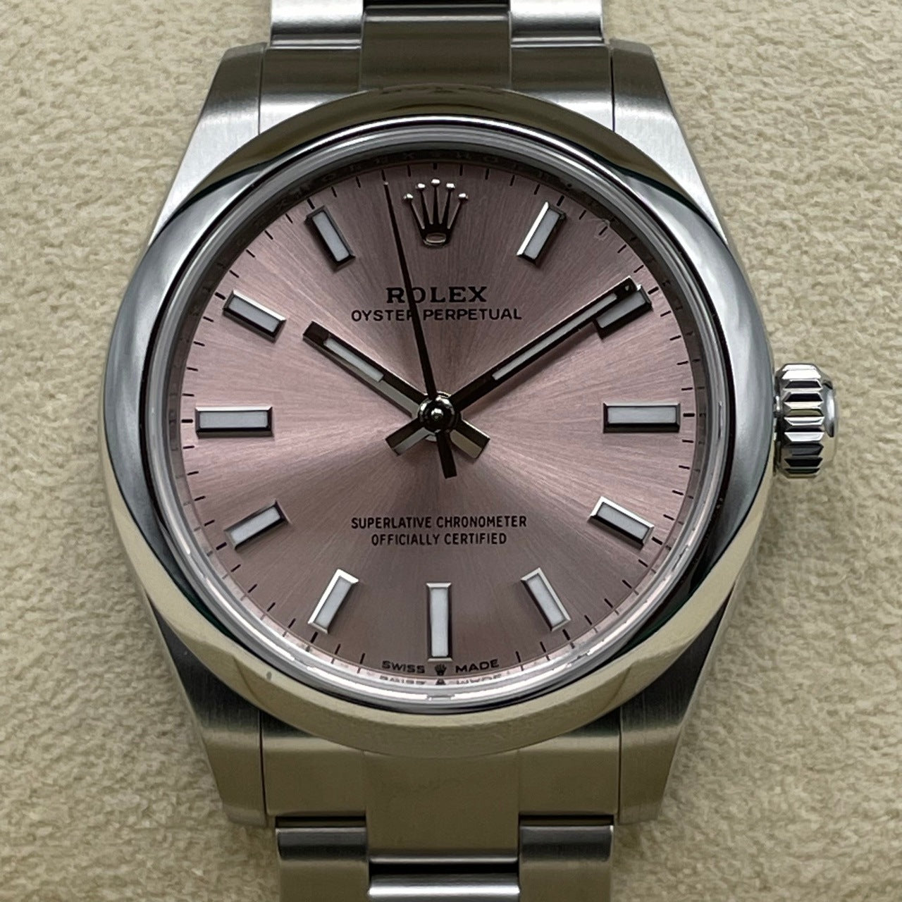 プレオウンド ロレックス オイスターパーペチュアル 277200 ピンク ステンレススチール 31mm