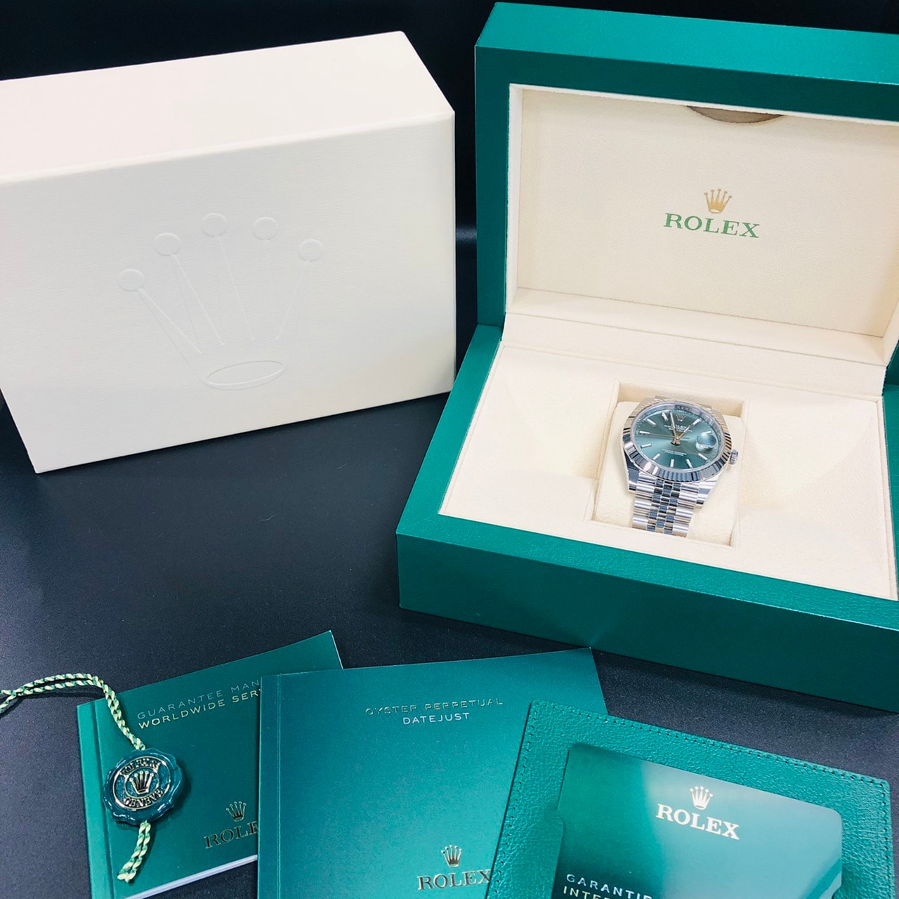 Pre-Owned Rolex Datejust 126334 Mint Green