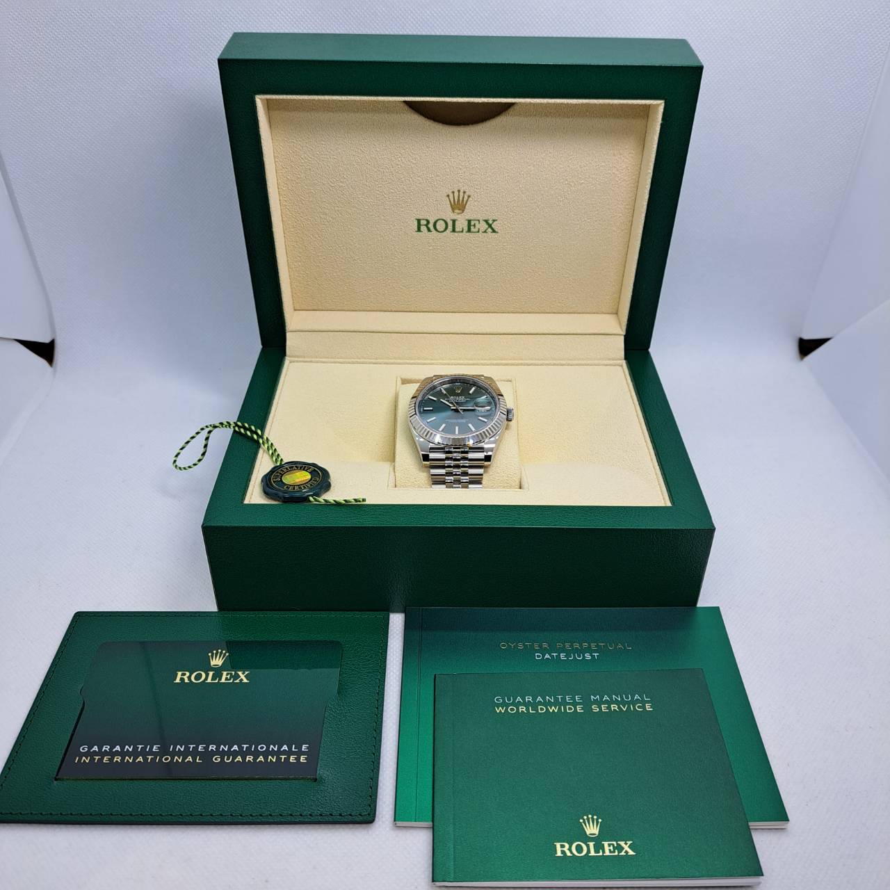 Pre-Owned Rolex Datejust 126334 Mint Green
