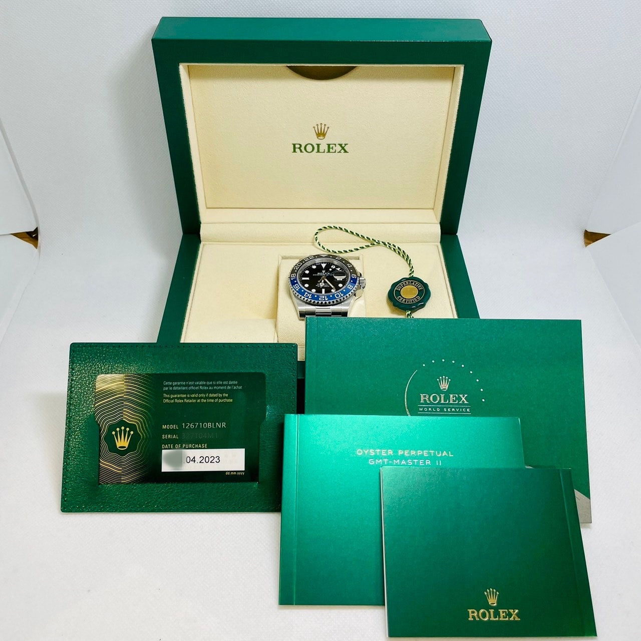 롤렉스 GMT 마스터 II 126710BLNR 굴 팔찌 검은 배트맨