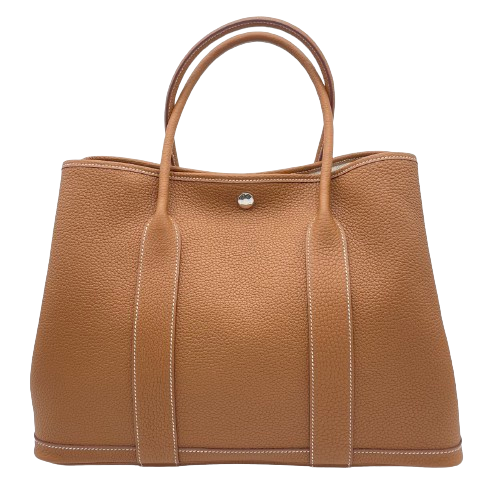 プレオウンド エルメス ガーデンパーティー PM ゴールド ネゴンダ シルバー金具 W刻印