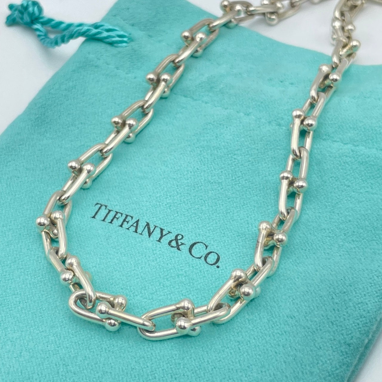 プレオウンド ティファニー ハードウェア スモールリンク ネックレス