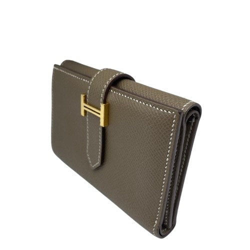 プレオウンド エルメス ベアンコンビネ W11 エトゥープ エプソン ゴールド金具 Z刻印