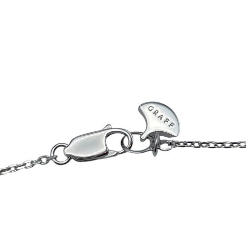 Graph Mini Butterfly Silhouette Diamond Pendant White Gold