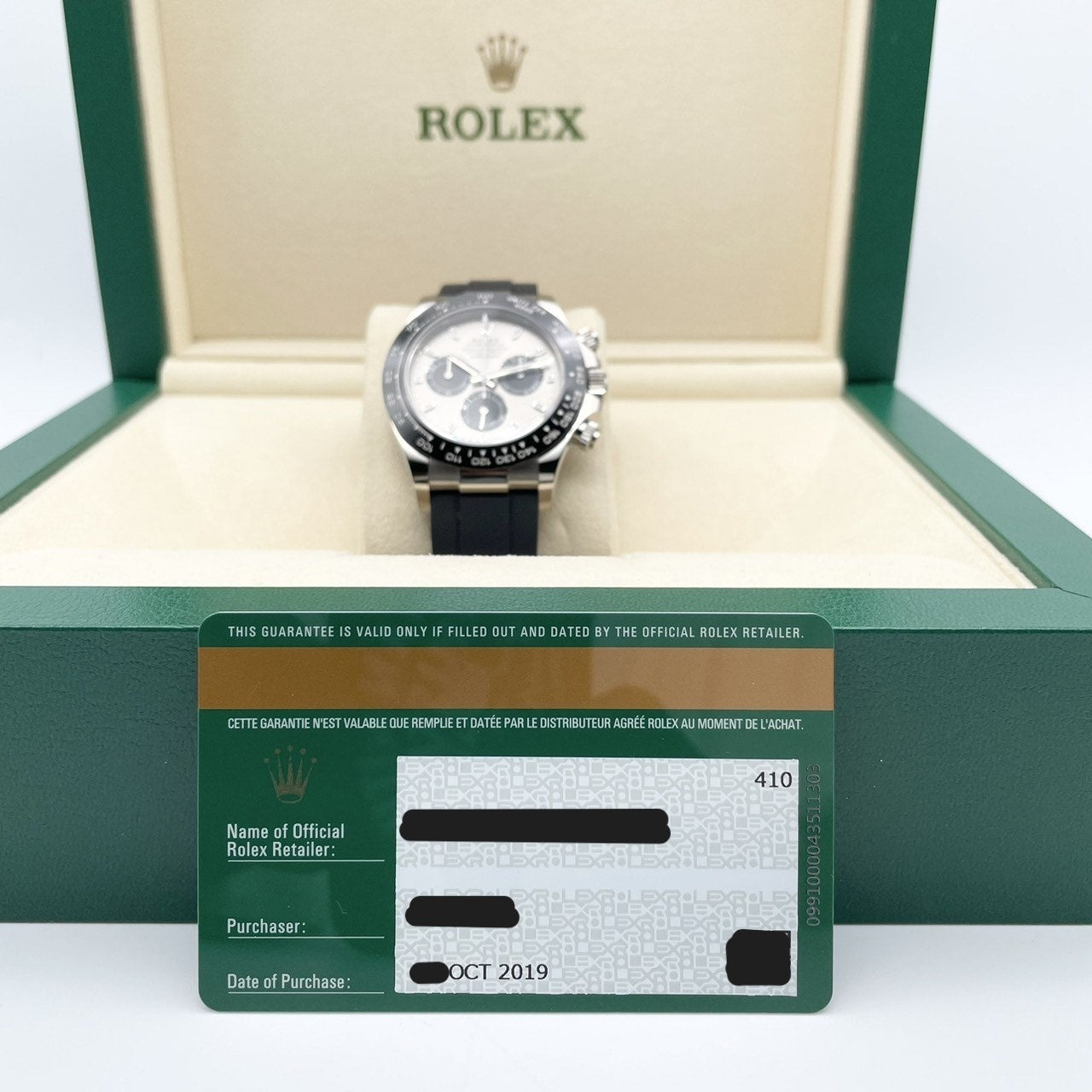 사전 소유 롤렉스 데이토나 116519LN 스틸 & 블랙 40mm