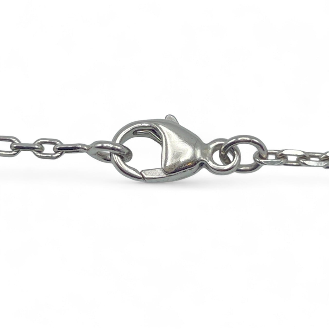 プレオウンドエルメス ポップH ミニ ネックレス アイボリー/メタル シルバー金具