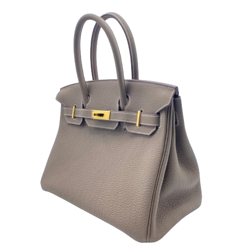 Hermes Birkin 30 Etoup Togo Gold Hardware B가 새겨 져 있습니다