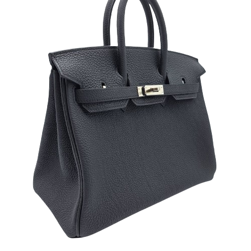 Hermes Birkin 25 Noir Togo Silver Fittings u 조각