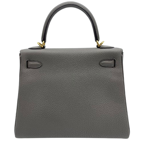 プレオウンド エルメス ケリー25 エタン トゴ ゴールド金具 B刻印