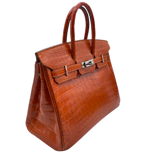 Hermes Birkin 25 Crocodile Nirotticus Gold 하드웨어 □ 새겨 져 있습니다
