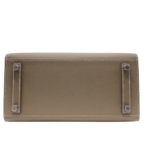 Hermes Birkin 25 Etoupe Serie vau Epson Silver Fittings u Engraved