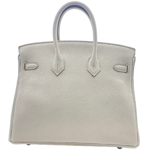 Hermes Birkin 25 Beton Togo Silver Metal Fittings B 조각.