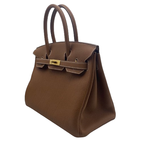 Hermes Birkin 30 골드 토고 골드 하드웨어 w 새로워졌습니다