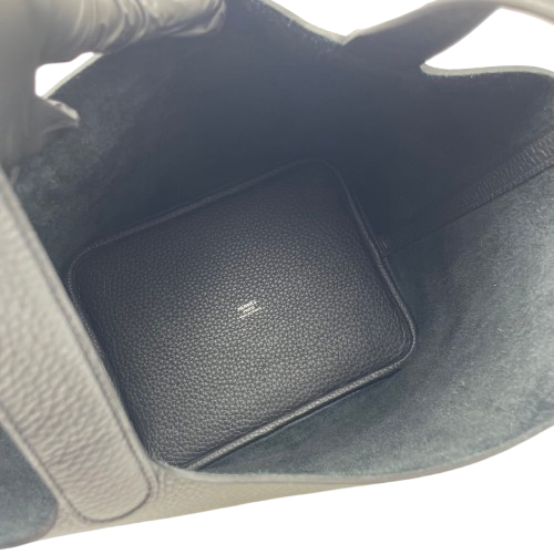 プレオウンド エルメス ピコタンロック MM ノワール トリヨンクレマンス シルバー金具 W刻印