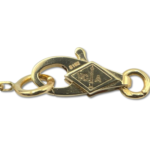 Pre-Owned Van Cleef & Arpels Sweet Alhambra Bracelet VCARF68800 Mother of Pearl Yellow Gold