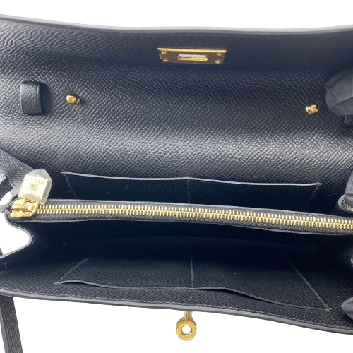 プレオウンド エルメス ケリーロングトゥーゴー ノワール エプソン ゴールド金具 U刻印