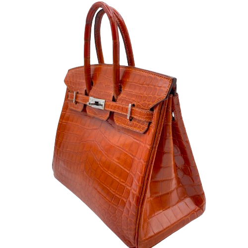 Hermes Birkin 25 Crocodile Nirotticus Gold 하드웨어 □ 새겨 져 있습니다