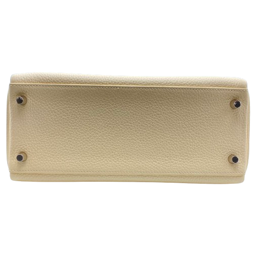 Pre-Owned Hermes Kelly 28 Nata Torillon Clemence Silver Fittings U Engraved