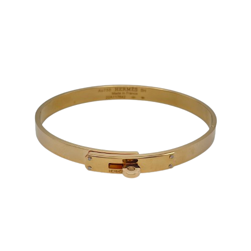 Pre-Owned Hermes Kelly Bracelet SH Pink Gold 750/1000 Diamond 0.02ct