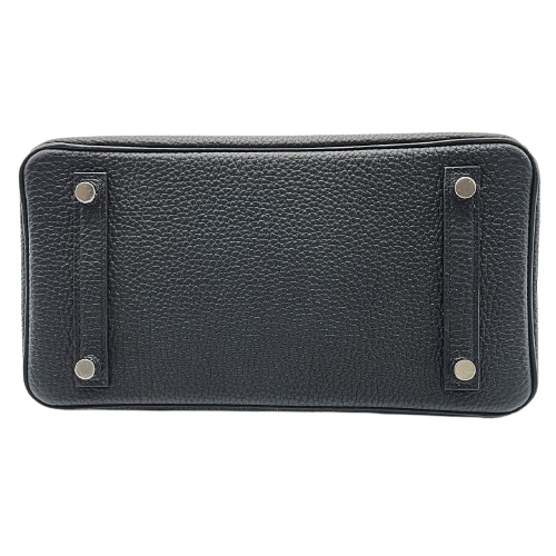 プレオウンド 【現金特価】エルメス バーキン 25 ノワール トゴ シルバー金具 W刻印