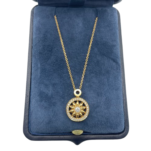 Pre-Owned Harry Winston Winston Gate Pendant PEDPRD1MWG Gold Rose Gold