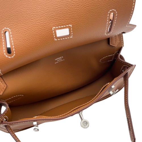 Hermes Gypsiere Mini Gold Ever Color Silver Metal Fittings B 조각.