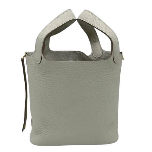 Hermes Picotin Lock PM Beton Torillon Clemence Gold Hardware W 새겨 져