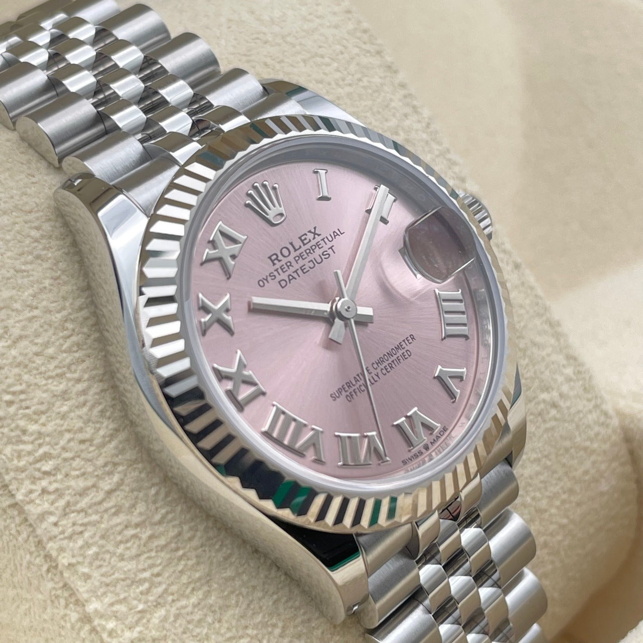 プレオウンド ロレックス デイトジャスト 278274 ピンク ホワイトゴールド ジュビリーブレス 31mm
