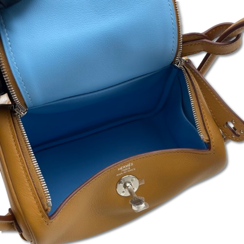 プレオウンド エルメス リンディ ミニ セサミ/セレクテ スイフト シルバー金具 B刻印