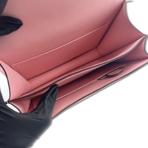 Hermes Constance Mini 18 Rose Sakura Swift Silver Metal Fittings w 새로