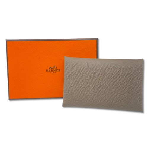 プレオウンド エルメス カルヴィ エトゥープ エプソン シルバー金具 W刻印