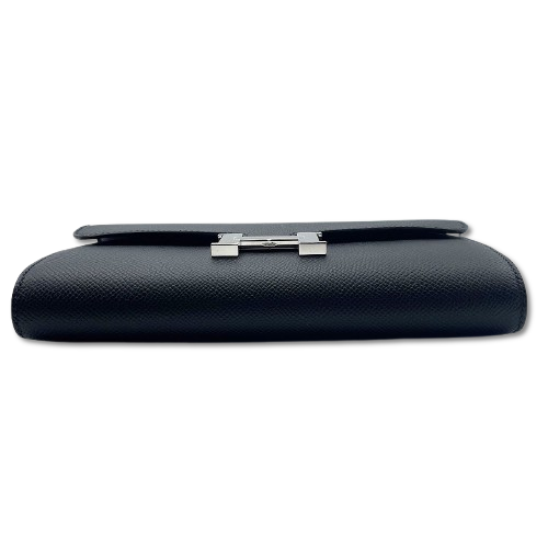 Hermes Constance Tugo Noir Epson Silver Metal Fittings W 새로
