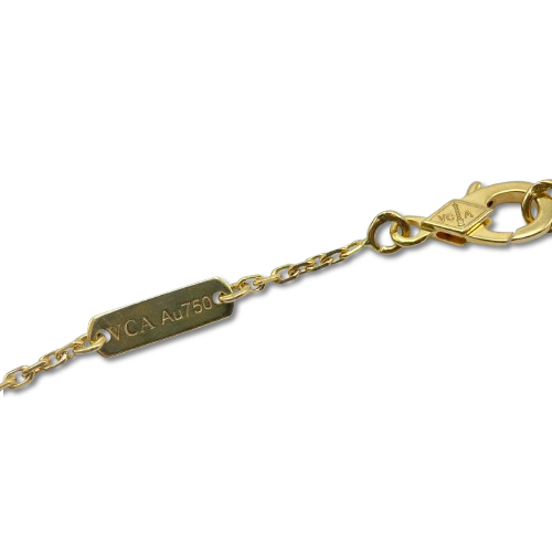 Pre-Owned Van Cleef & Arpels Vintage Alhambra Necklace VCARA45800 Onyx K18YG