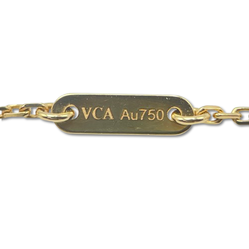 ヴァンクリーフ&アーペル スウィート アルハンブラ ブレスレット VCARF68800 マザーオブパール イエローゴールド
