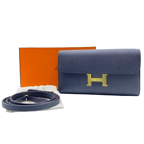 Hermes Constance Tugo 21 Noir Vaud Epson Gold Hardware u Engraved
