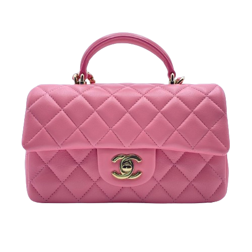 Pre-Owned Chanel Matelasse Top Handle Mini 2-Way Bag